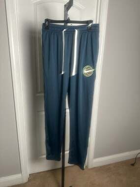 Nike Basketball Standard Issue Side-Snap Warm-Up Pants Navy/Green#257